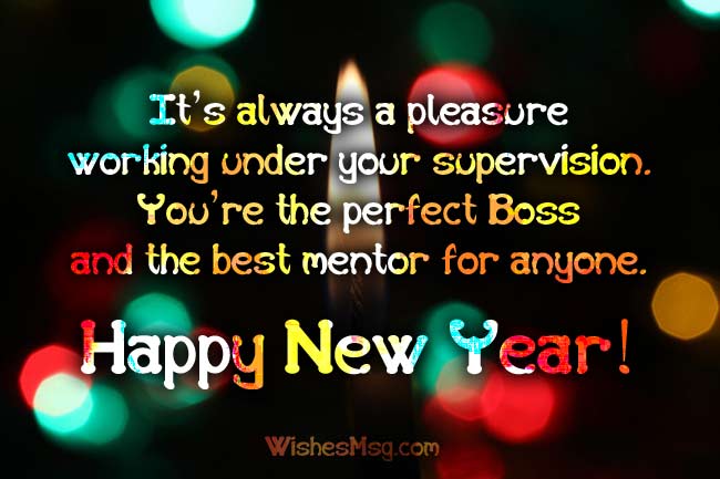 Happy New Year Greetings For Boss
