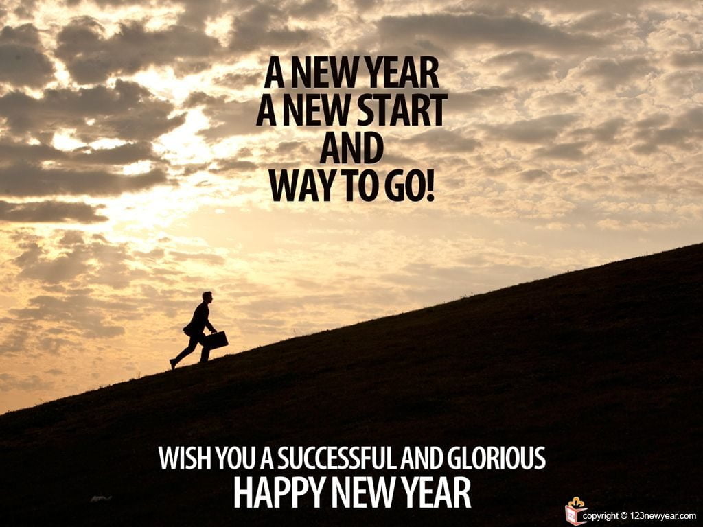 Happy New Year Motivational Wallpaper Greetings