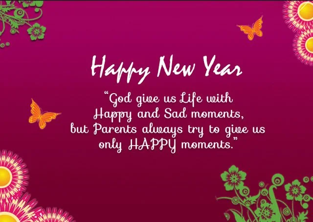 Happy New Year Wishes For Parents